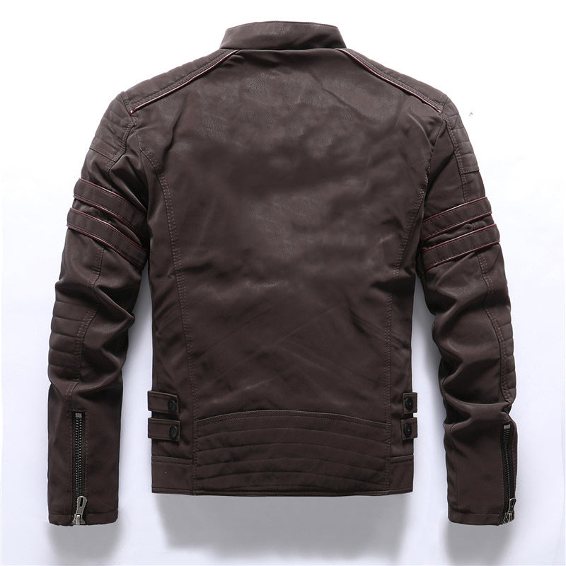 Exklusive Herren-Motorradjacke mit Reißverschluss - stylischer und robuster Schutz für die Straße