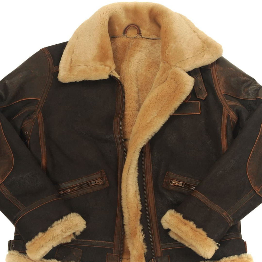 Klassische Herren-Fliegerjacke - verbinden Sie Wärme und Eleganz