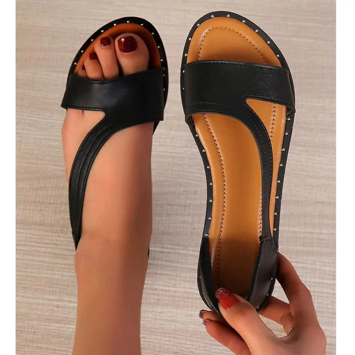 Sofia™ - Elegante offene Sandalen mit bequemer flacher Sohle