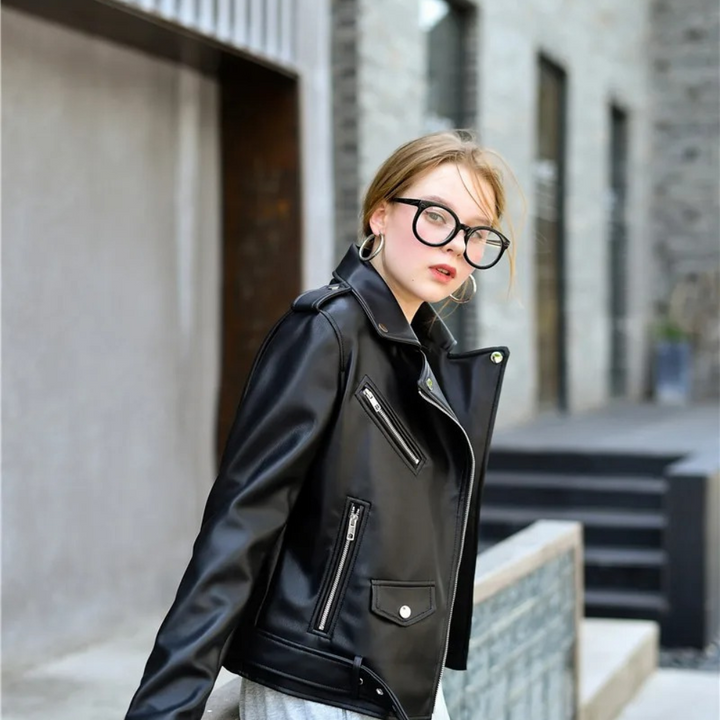 Motorradjacke Aleida für Damen - Synthetisches Leder - Ein klassischer und raffinierter Stil