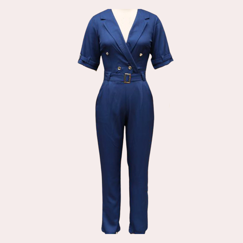 Stilvolle Damenoverall mit trendy V-Ausschnitt