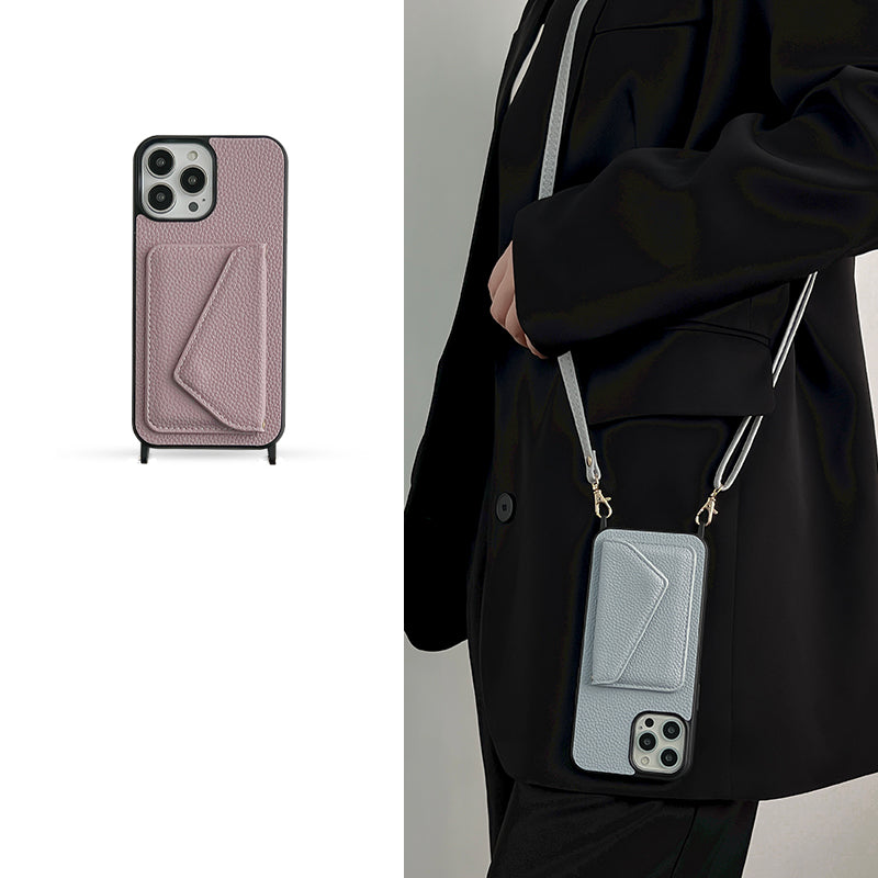 Catherine Luxe Elegante Lederen Crossbody Telefoonhoes voor Moderne Bescherming